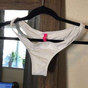 White cheeky bathing suit